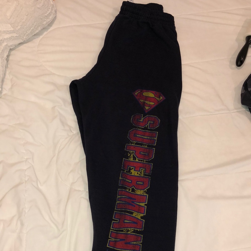 Six flags Superman sweatpants